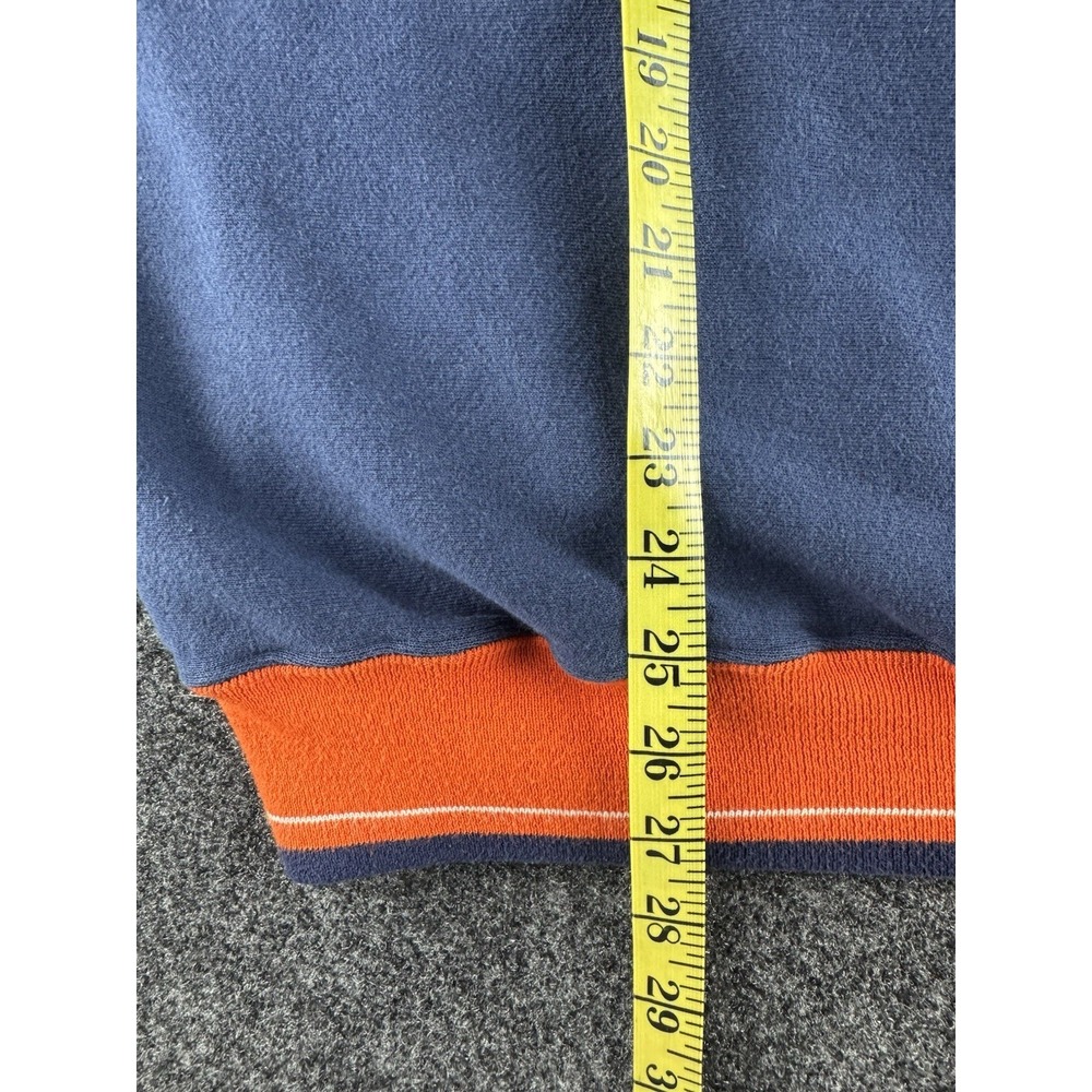 VTG Chicago Bears Crewneck Sweatshirt XL USA Legends Athletic Navy Orange - Picture 9 of 9